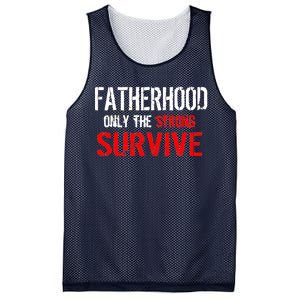 Fatherhood, Only The Strong Survive Mesh Reversible Basketball Jersey Tank