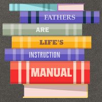 Fathers Are Life's Manual Cotton Canvas Backpack