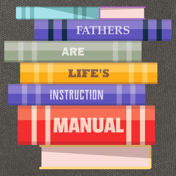 Fathers Are Life's Manual Cotton Canvas Backpack