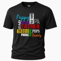 Father's Day Dad Daddy Papa Pops Names Cooling Performance Crew T-Shirt