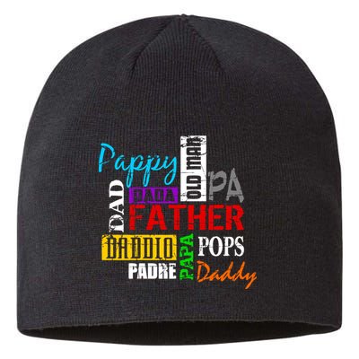 Father's Day Dad Daddy Papa Pops Names Sustainable Beanie