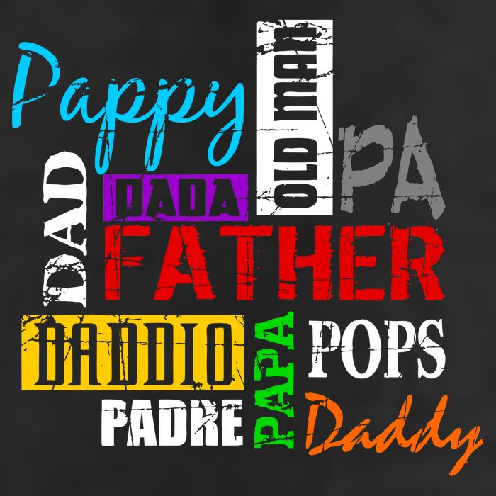 Father's Day Dad Daddy Papa Pops Names Golf Towel