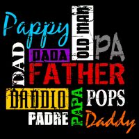 Father's Day Dad Daddy Papa Pops Names Women's V-Neck T-Shirt