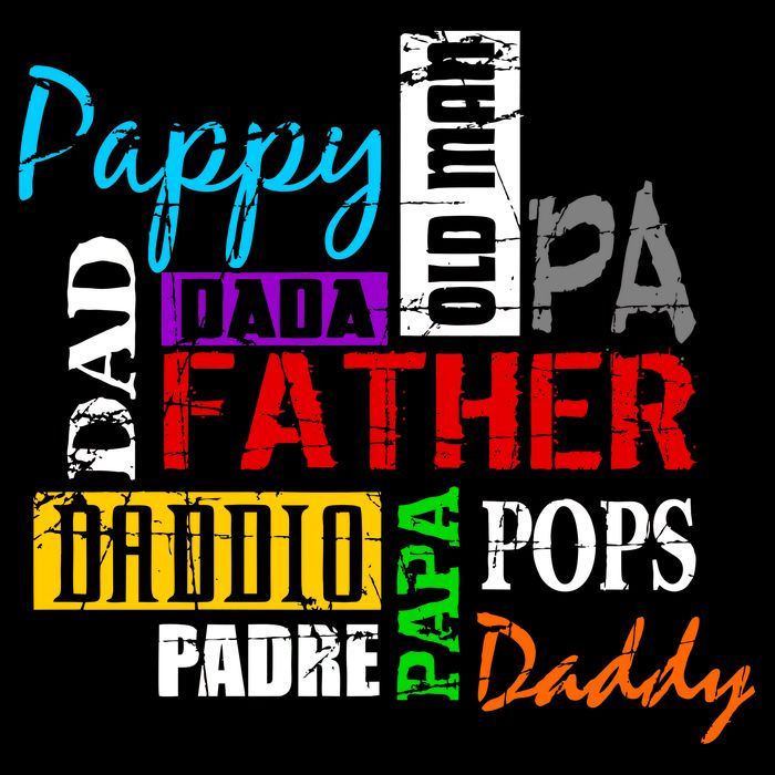 Father's Day Dad Daddy Papa Pops Names Women's V-Neck T-Shirt