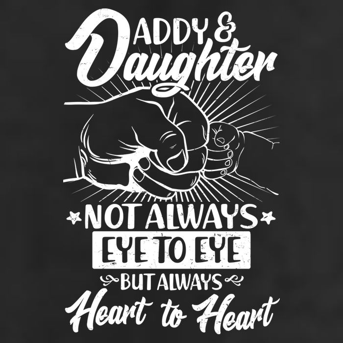 Father's Day Daddy & Daughter Fist Bump 7 Panel Mesh Trucker Snapback Hat