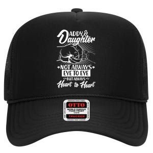 Father's Day Daddy & Daughter Fist Bump High Crown Mesh Back Trucker Hat