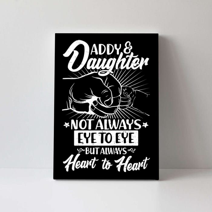 Father's Day Daddy & Daughter Fist Bump Canvas