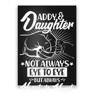 Father's Day Daddy & Daughter Fist Bump Poster