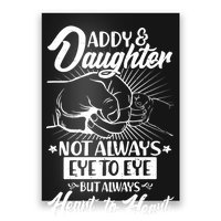 Father's Day Daddy & Daughter Fist Bump Poster