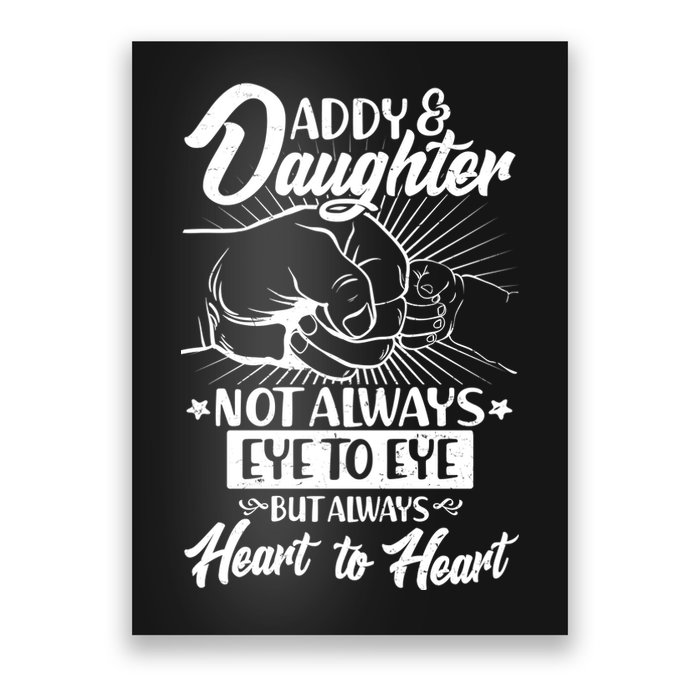 Father's Day Daddy & Daughter Fist Bump Poster