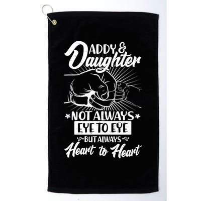 Father's Day Daddy & Daughter Fist Bump Golf Towel