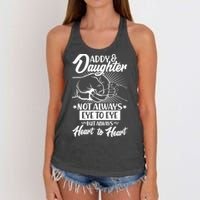 Father's Day Daddy & Daughter Fist Bump Women's Knotted Racerback Tank