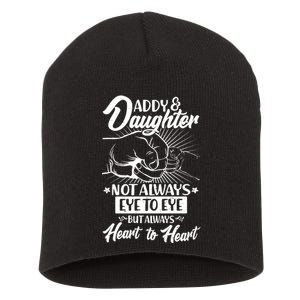 Father's Day Daddy & Daughter Fist Bump Short Acrylic Beanie