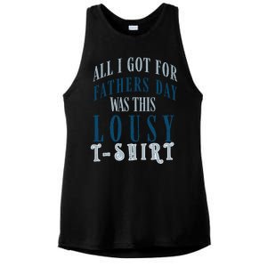 Fathers Day Lousy Ladies PosiCharge Tri-Blend Wicking Tank