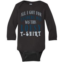 Fathers Day Lousy Baby Long Sleeve Bodysuit