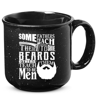 Fathers Teach Sons To Be Men 15oz Campfire Ceramic Mug