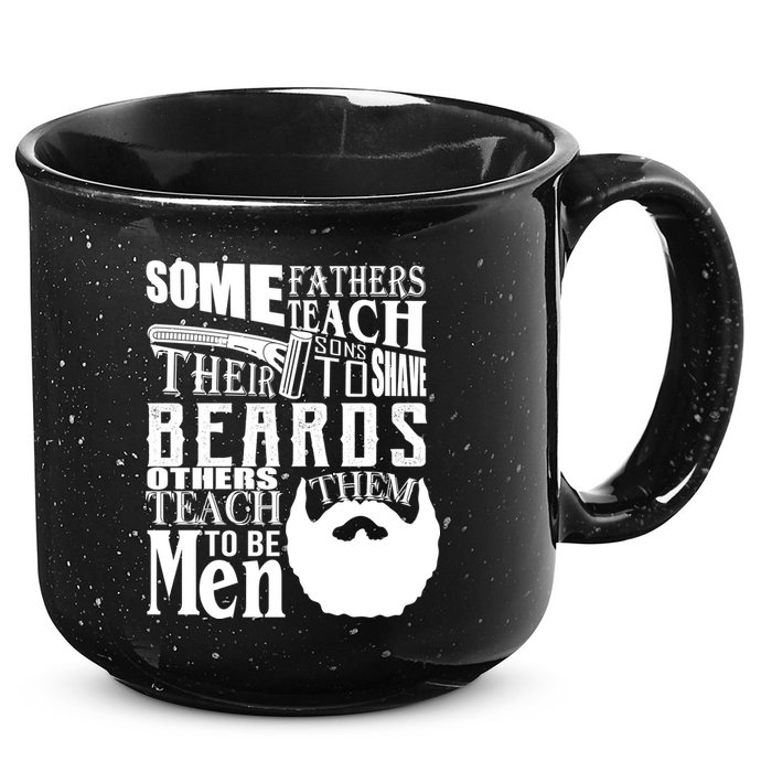 Fathers Teach Sons To Be Men 15oz Campfire Ceramic Mug