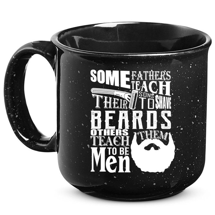 Fathers Teach Sons To Be Men 15oz Campfire Ceramic Mug