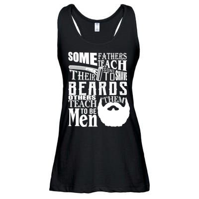 Fathers Teach Sons To Be Men Ladies Essential Flowy Tank