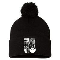 Fathers Teach Sons To Be Men Pom Pom 12in Knit Beanie