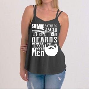 Fathers Teach Sons To Be Men Women's Strappy Tank