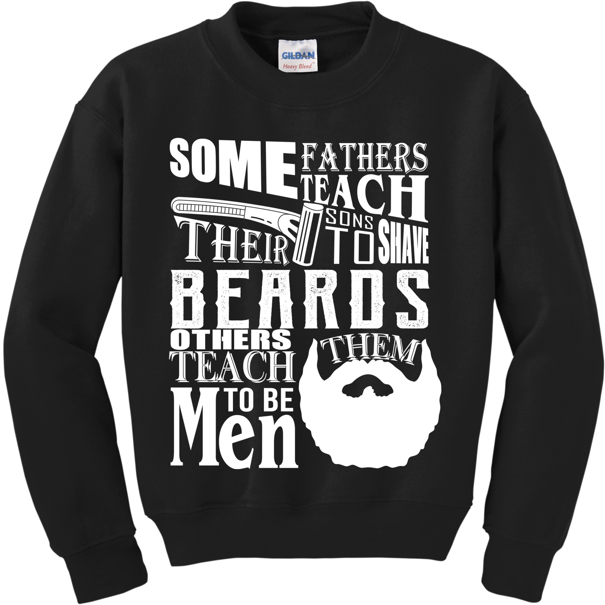Fathers Teach Sons To Be Men Kids Sweatshirt