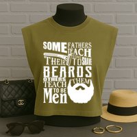 Fathers Teach Sons To Be Men Garment-Dyed Women's Muscle Tee