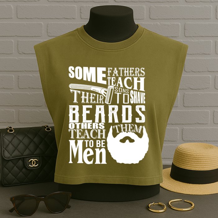 Fathers Teach Sons To Be Men Garment-Dyed Women's Muscle Tee
