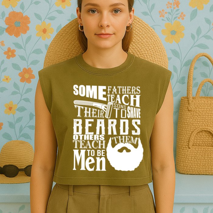 Fathers Teach Sons To Be Men Garment-Dyed Women's Muscle Tee