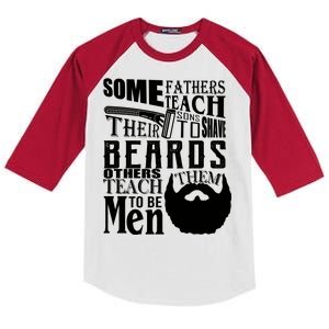 Fathers Teach Sons To Be Men Kids Colorblock Raglan Jersey