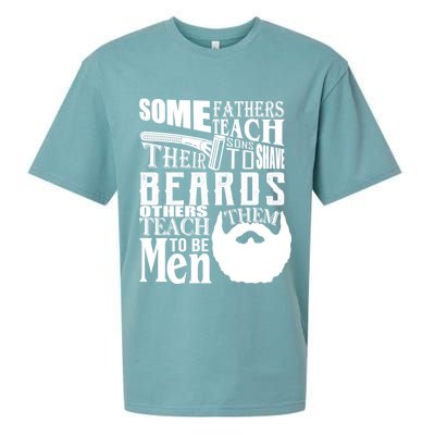 Fathers Teach Sons To Be Men Sueded Cloud Jersey T-Shirt