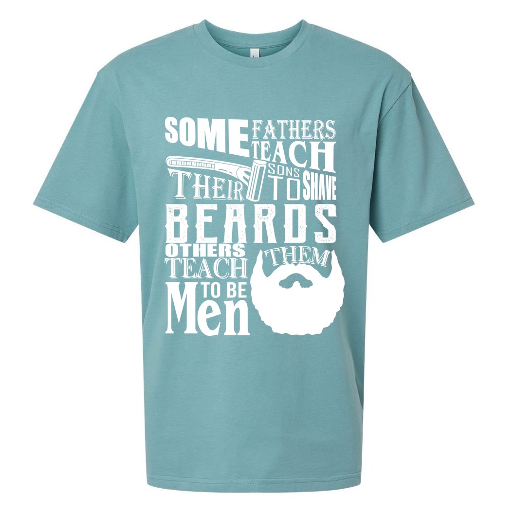 Fathers Teach Sons To Be Men Sueded Cloud Jersey T-Shirt