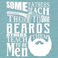 Fathers Teach Sons To Be Men Sueded Cloud Jersey T-Shirt