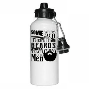 Fathers Teach Sons To Be Men Aluminum Water Bottle