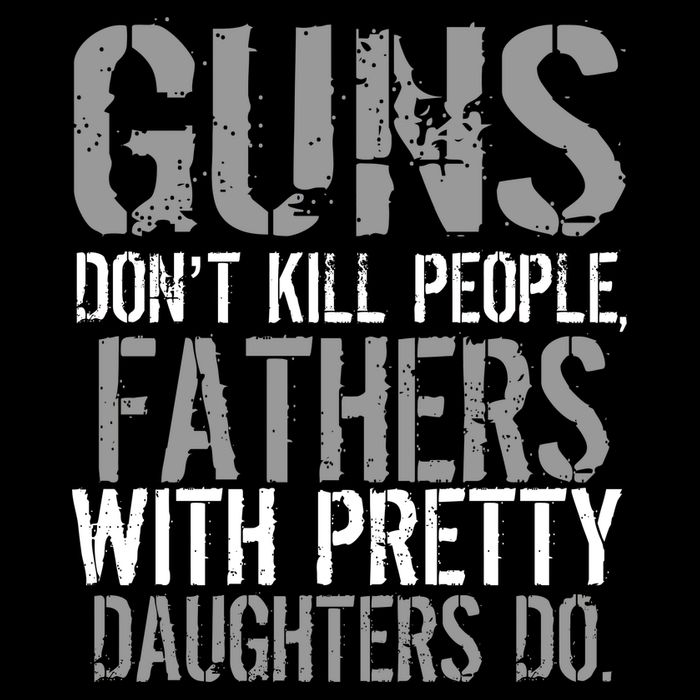 Fathers With Pretty Daughters Kill People USA-Made Doggie Bandana