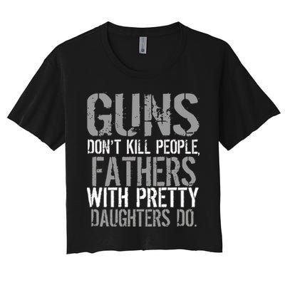 Fathers With Pretty Daughters Kill People Crop Top
