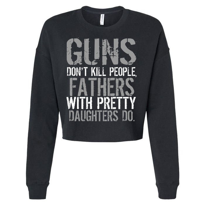Fathers With Pretty Daughters Kill People Cropped Pullover Crew