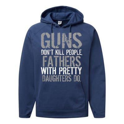 Fathers With Pretty Daughters Kill People Performance Fleece Hoodie