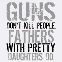 Fathers With Pretty Daughters Kill People Garment-Dyed Sweatshirt
