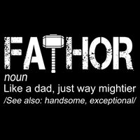 Fathor Like Dad Just Way Mightier Hero Backpack