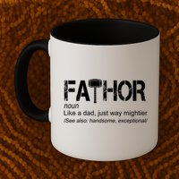 Fathor Like Dad Just Way Mightier Hero Mug