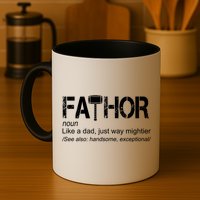 Fathor Like Dad Just Way Mightier Hero Mug