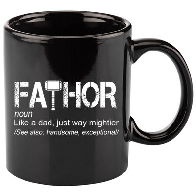 Fathor Like Dad Just Way Mightier Hero 11oz C Handle Ceramic Mug
