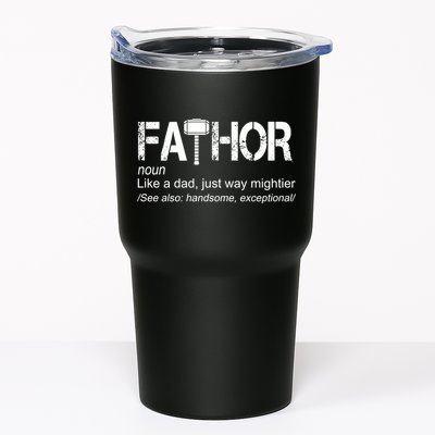 Fathor Like Dad Just Way Mightier Hero Tumbler