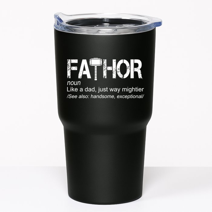 Fathor Like Dad Just Way Mightier Hero Tumbler