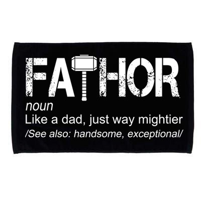 Fathor Like Dad Just Way Mightier Hero Microfiber Hand Towel