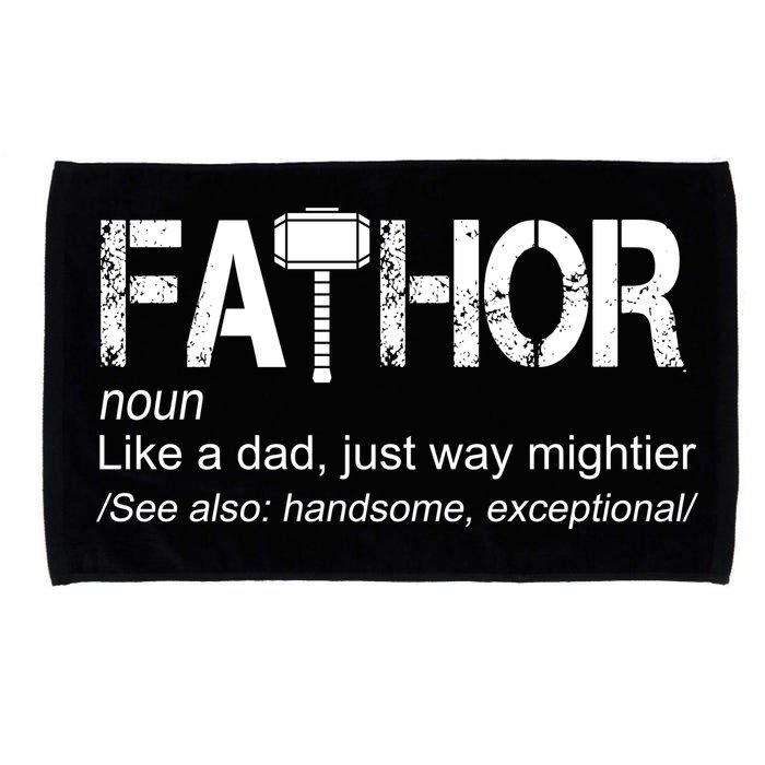 Fathor Like Dad Just Way Mightier Hero Microfiber Hand Towel