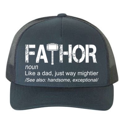 Fathor Like Dad Just Way Mightier Hero Yupoong Adult 5-Panel Trucker Hat