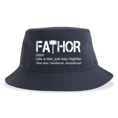 Fathor Like Dad Just Way Mightier Hero Sustainable Bucket Hat