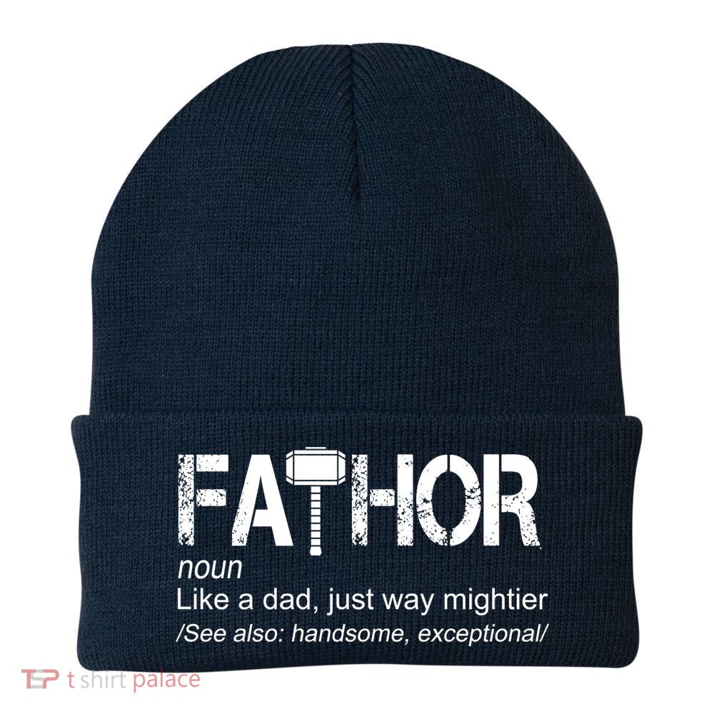 Fathor Like Dad Just Way Mightier Hero Beanie